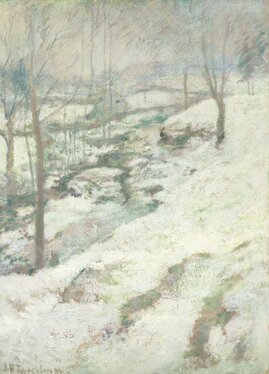 John Henry Twachtman - Frozen Brook